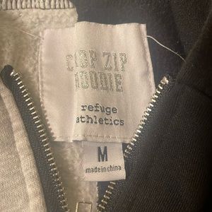 Two-toned Cropped Hoodie